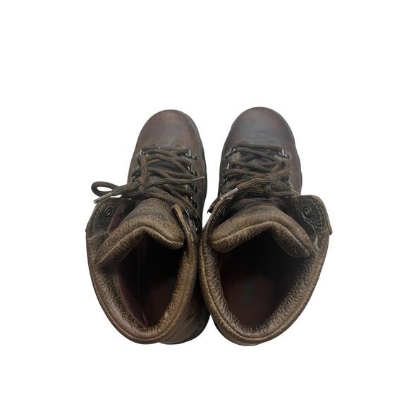 Timberland Men's Boots Brown Hiking Men’s 9.5 Rugged Work Laced Utility Outdoor - Picture 4 of 7